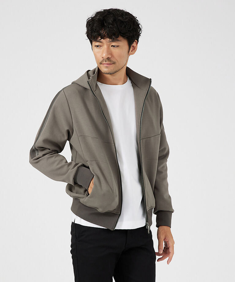 ABAHOUSE「【セットアップ対応】ラインハイショク コンビ ZIPパーカー」|パーカー|