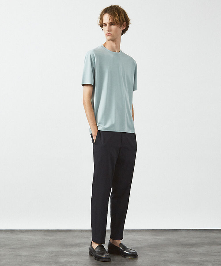 ABAHOUSE「【定番】ドレスポンチ クルーネック 半袖Tシャツ / ストレッチ 冷涼感」|Tシャツ・カットソー|