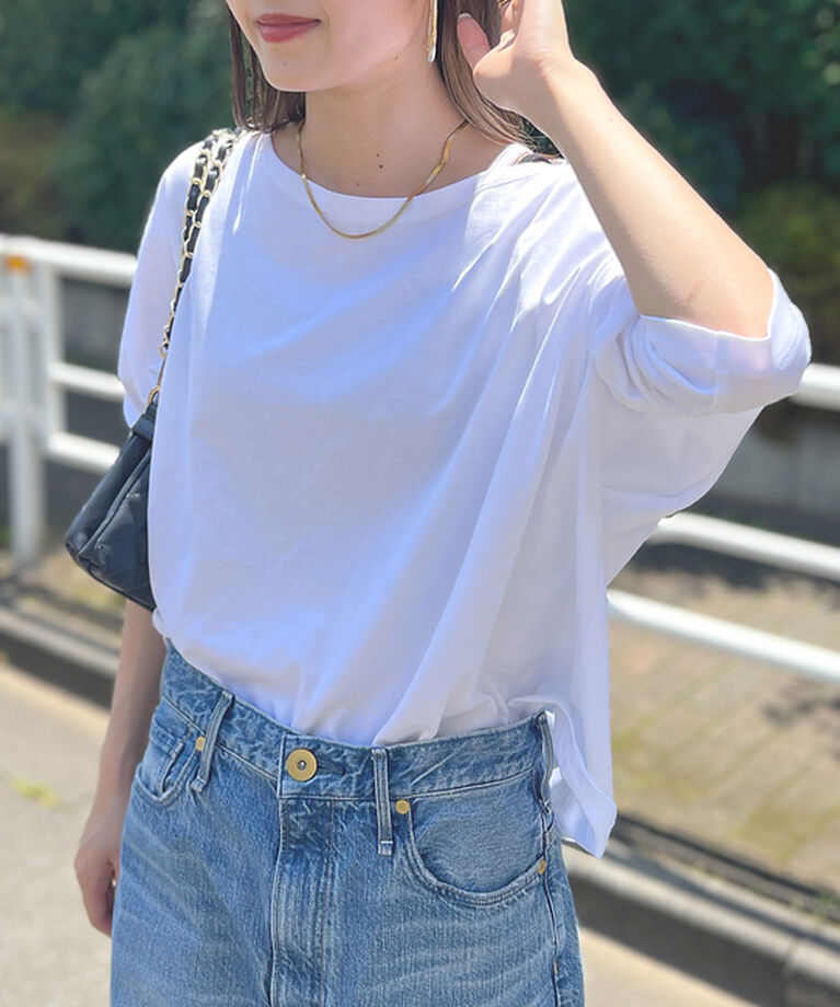 Rouge vif「ドロップショルダー ショートカットソー」|Tシャツ・カットソー|