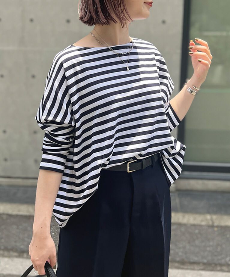 Rouge vif「ドロップショルダー ショートカットソー」|Tシャツ・カットソー|