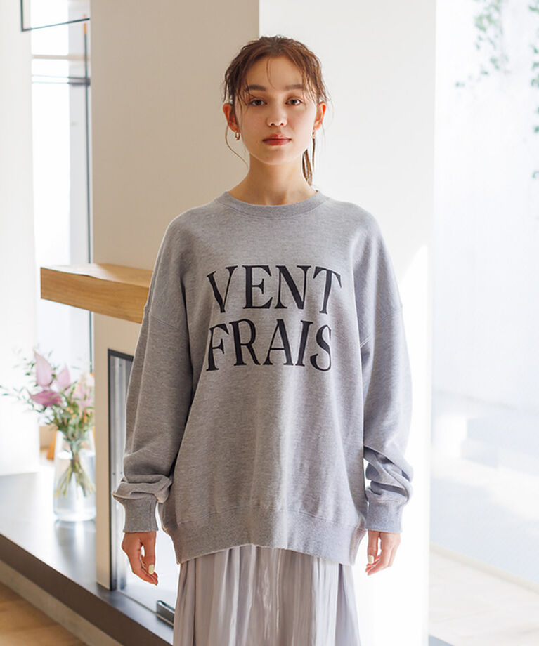 Rouge vif「オーバーサイズクルーネックロゴスウェット」|スウェット・ジャージ|