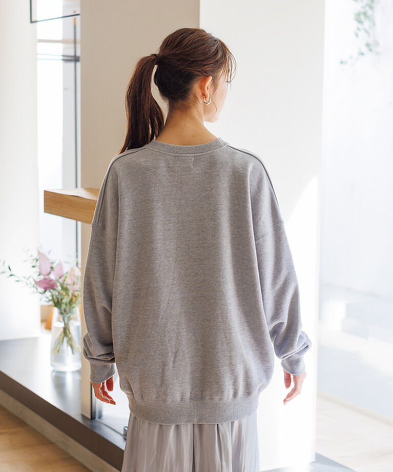 Rouge vif「オーバーサイズクルーネックロゴスウェット」|スウェット・ジャージ|