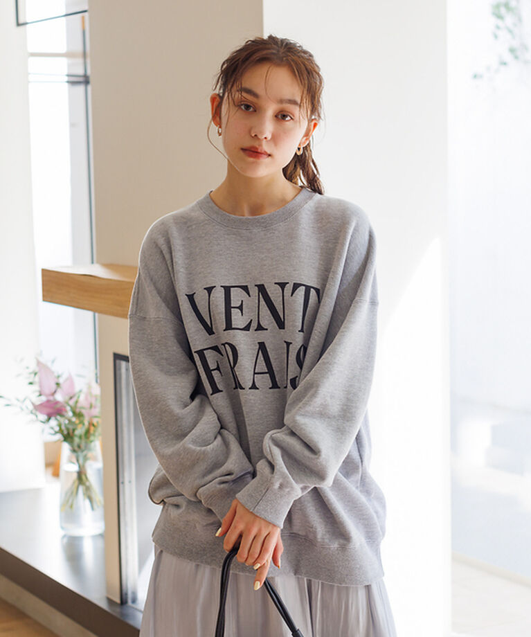 Rouge vif「オーバーサイズクルーネックロゴスウェット」|スウェット・ジャージ|