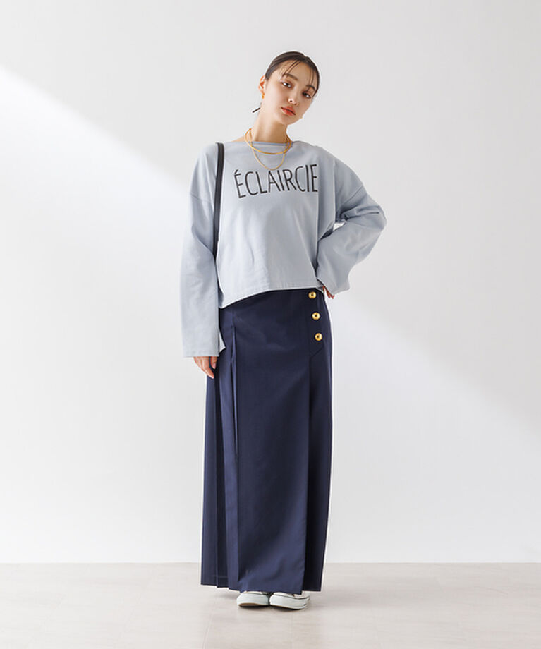 Rouge vif「【セットアップ対応】ラッププリーツボタンスカート」|スカート|