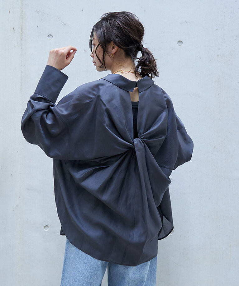 Rouge vif「【追加１】バックツイストシャツ」|シャツ・ブラウス|