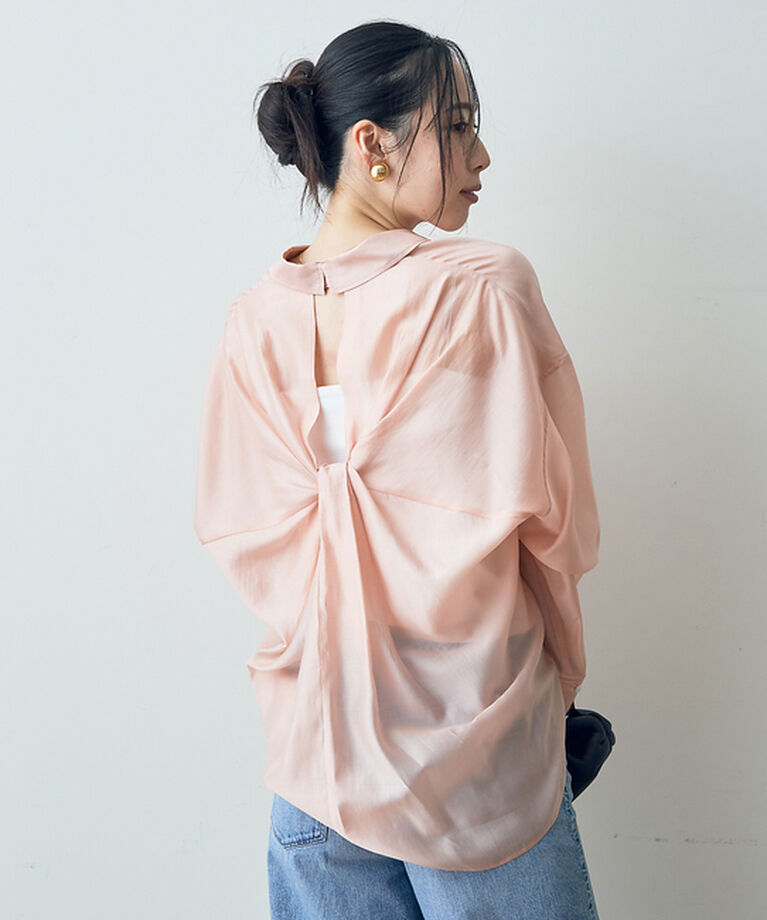 Rouge vif「【追加１】バックツイストシャツ」|シャツ・ブラウス|
