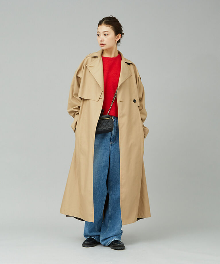 Rouge vif「フォックスウールタックスリーブショートニット」|ニット・セーター|