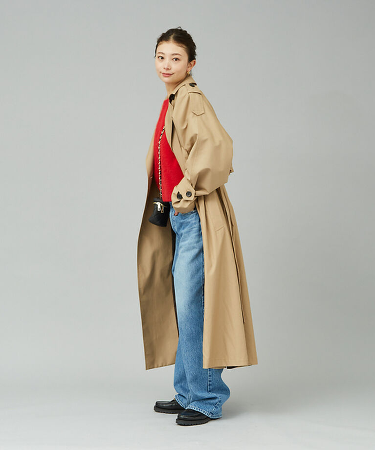 Rouge vif「フォックスウールタックスリーブショートニット」|ニット・セーター|