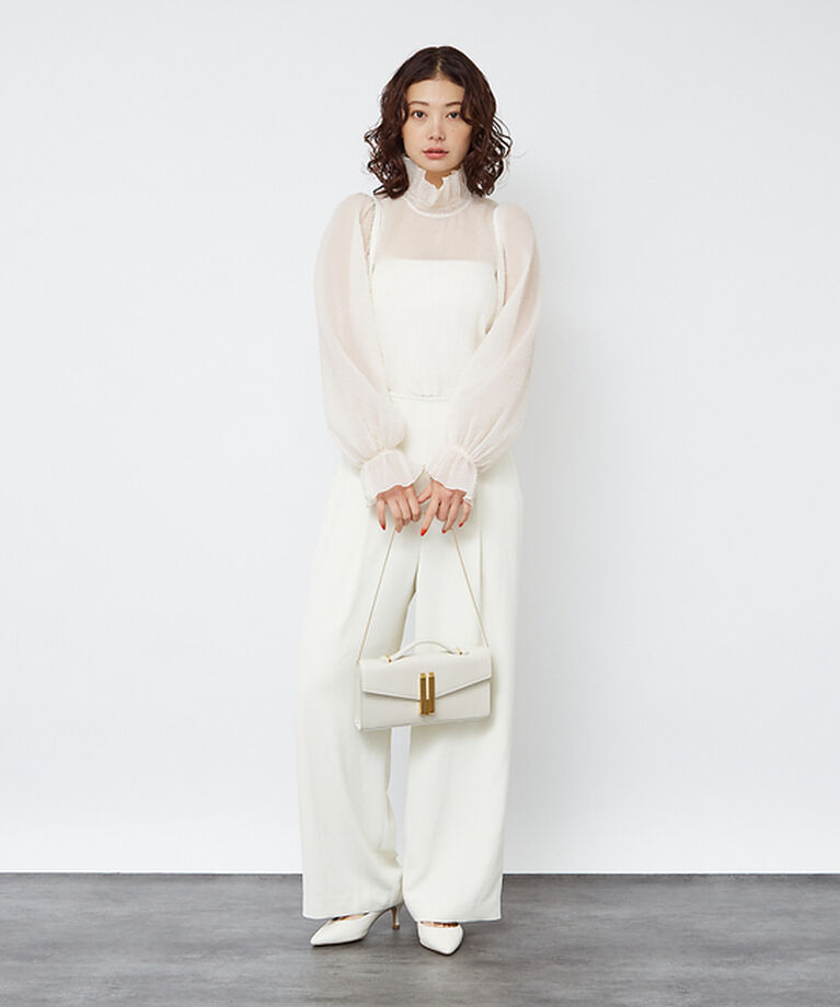 Rouge vif「ハイネックフリルシアーブラウス」|シャツ・ブラウス|