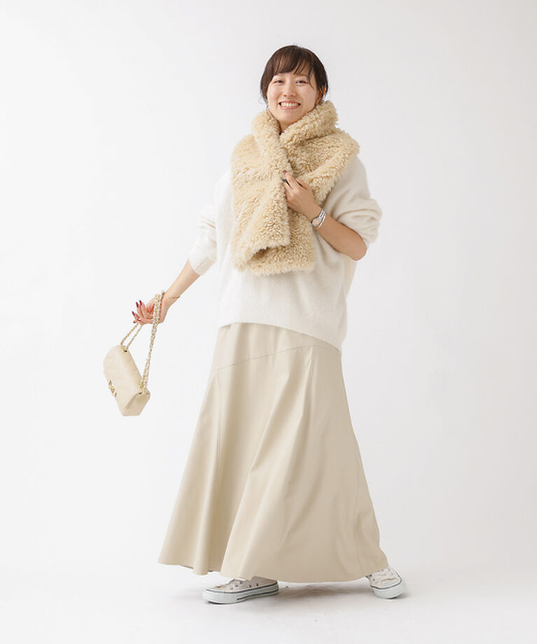 Rouge vif「【ロングセラー】エコレザースカート」|スカート|