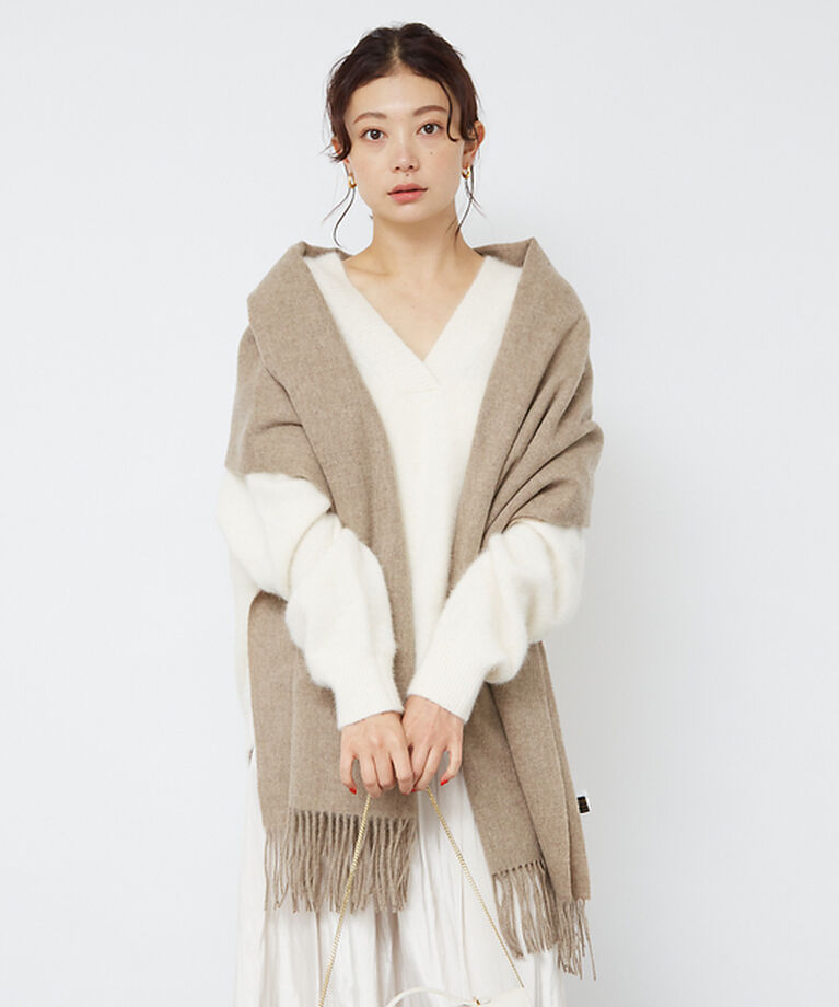 Rouge vif「フォックスウールVネックラウンドヘムニットプルオーバー」|ニット・セーター|