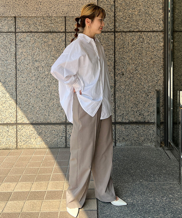 Rouge vif「マチ付きドルマンワイドシャツ」|シャツ・ブラウス|