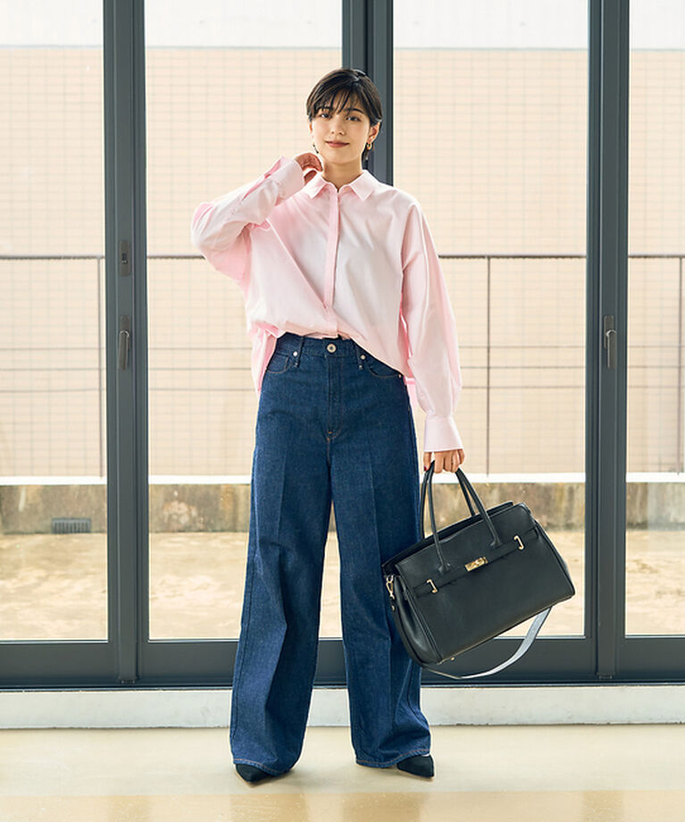 Rouge vif「マチ付きドルマンワイドシャツ」|シャツ・ブラウス|