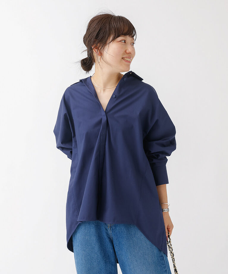 Rouge vif「マチ付きドルマンワイドシャツ」|シャツ・ブラウス|