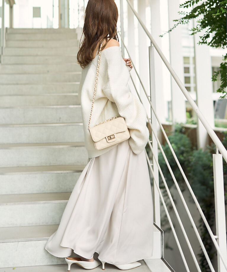 Rouge vif「【一部店舗限定】【2点セット】Vネックニット×キャミワンピセット」|ワンピース|