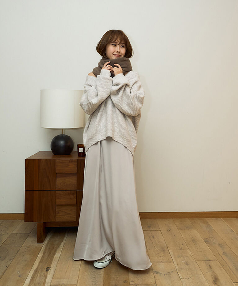 Rouge vif「【一部店舗限定】【2点セット】Vネックニット×キャミワンピセット」|ワンピース|