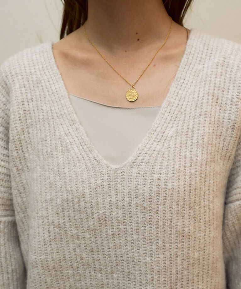 Rouge vif「【一部店舗限定】【2点セット】Vネックニット×キャミワンピセット」|ワンピース|