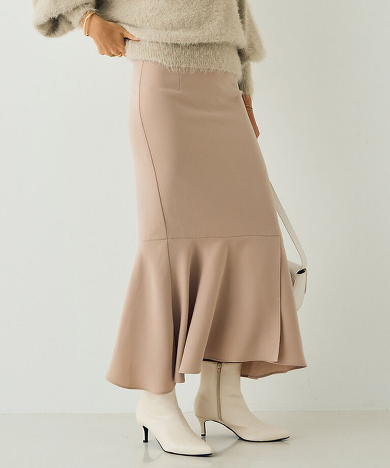 Rouge vif「【一部店舗限定】ストレッチマーメイドスリットスカート」|スカート|ベージュ