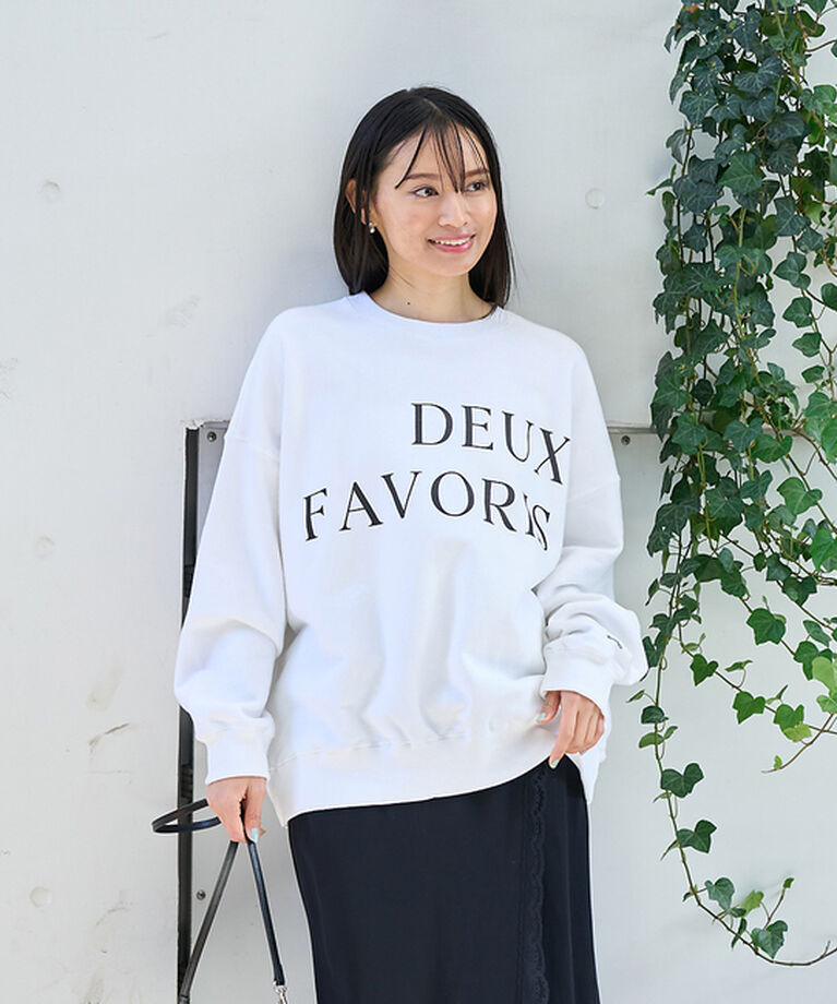Rouge vif「オーバーサイズロゴスウェット」|スウェット・ジャージ|