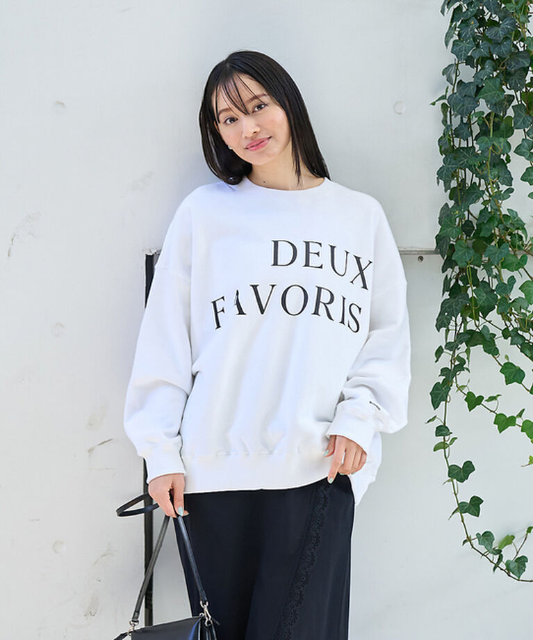 Rouge vif「オーバーサイズロゴスウェット」|スウェット・ジャージ|