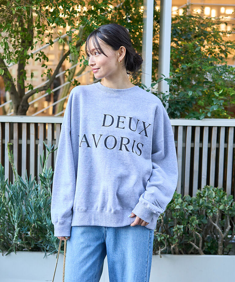 Rouge vif「オーバーサイズロゴスウェット」|スウェット・ジャージ|