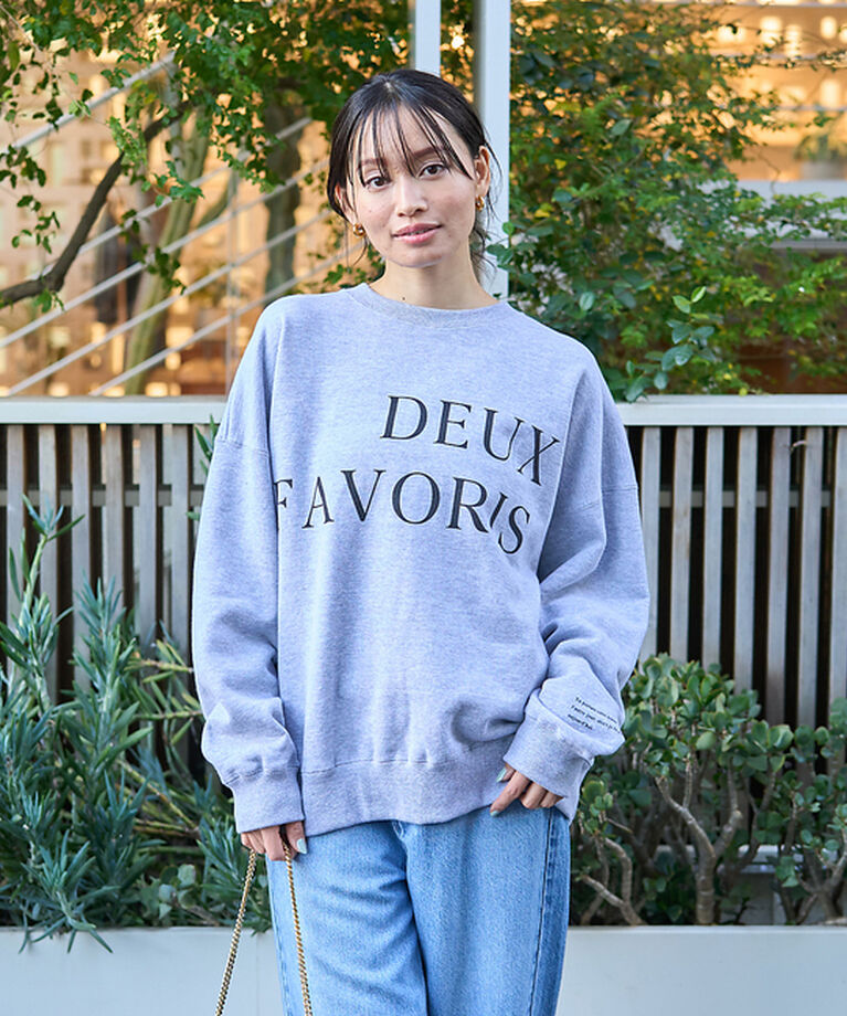 Rouge vif「オーバーサイズロゴスウェット」|スウェット・ジャージ|