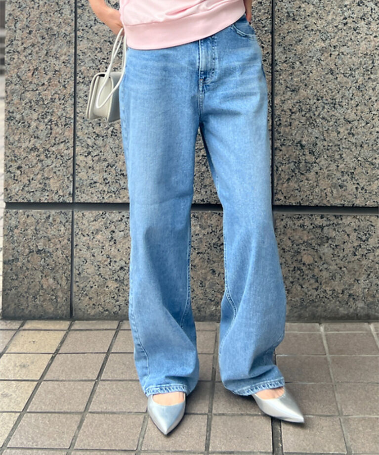 Rouge vif「【RED CARD/レッドカード】別注Dakota ルーズストレートデニム」|デニム|