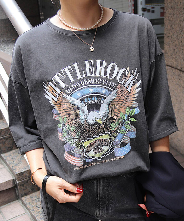 Rouge vif「【MICA&DEAL×GOOD ROCK SPEED】5分袖  コラボロックTシ」|Tシャツ・カットソー|スミクロ