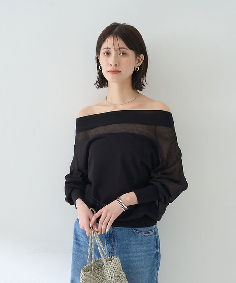 Rouge vif「オフショルシアーニットプルオーバー」|ニット・セーター|