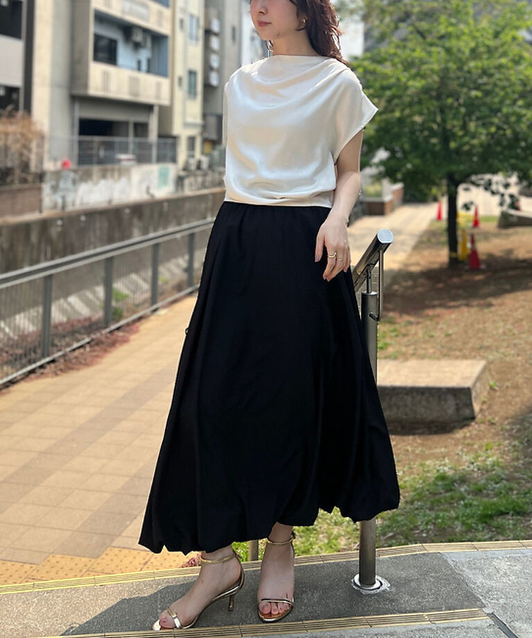 Rouge vif「【一部店舗限定】とろみバルーンスカート」|スカート|