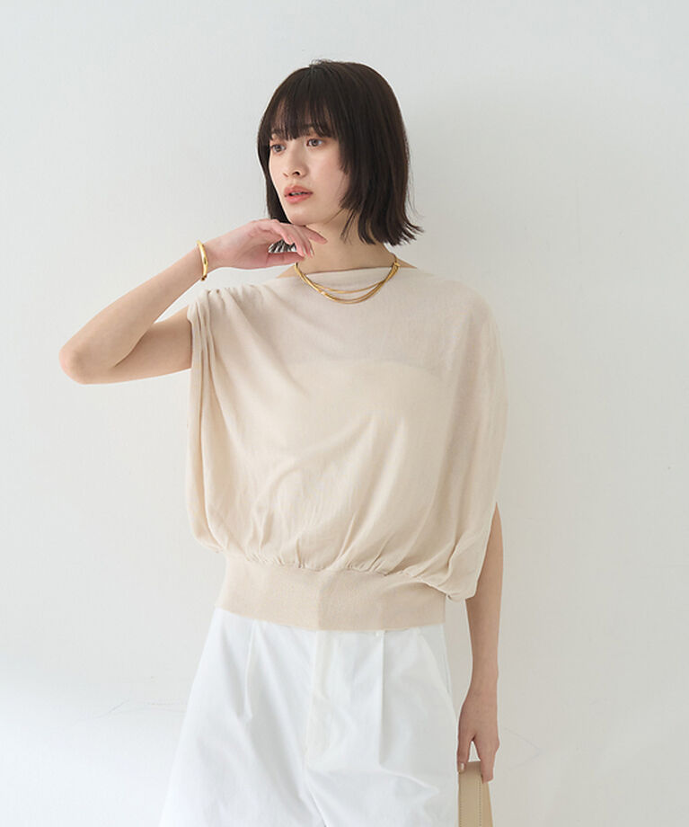 Rouge vif「ドレープニットプルオーバー」|ニット・セーター|