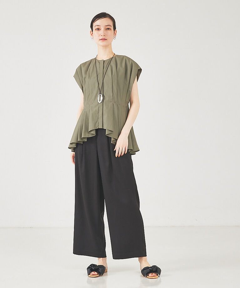 qualite「【PALOMA BARCELO】LEIRE　リボンフラットサンダル」|サンダル|