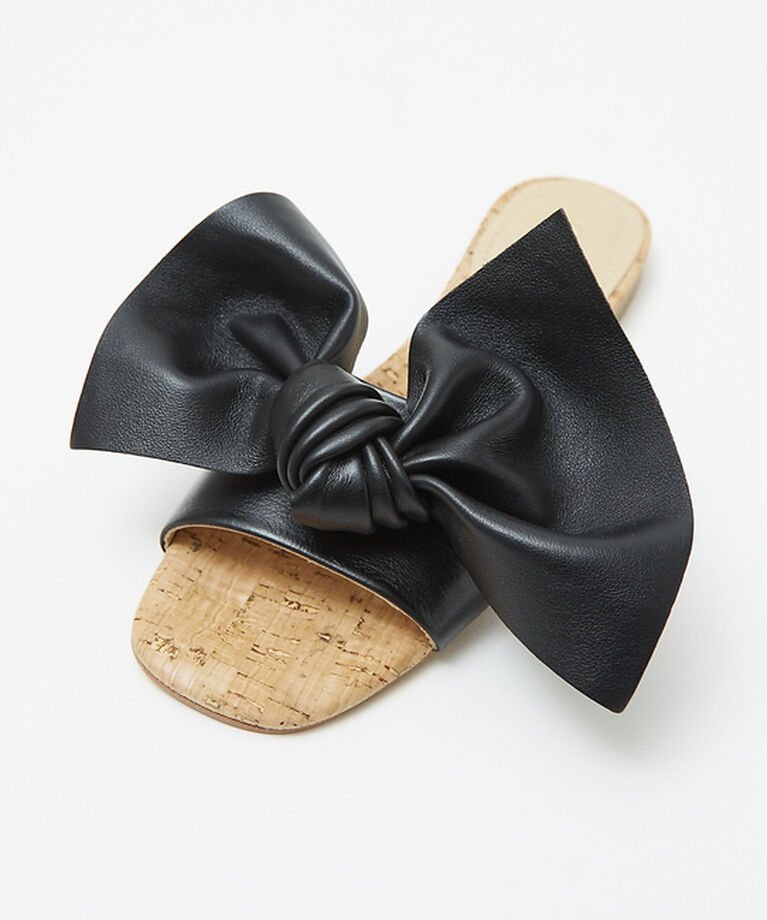 qualite「【PALOMA BARCELO】LEIRE　リボンフラットサンダル」|サンダル|