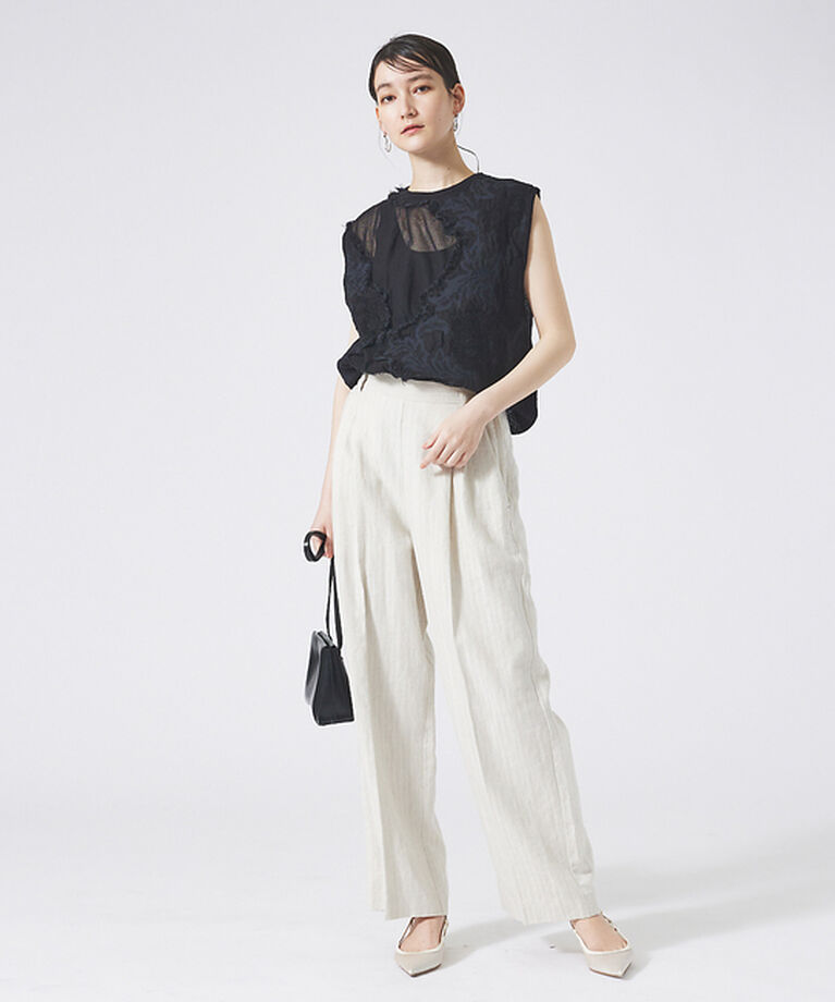 qualite「boussole×qualite カットフリンジニット」|ニット・セーター|