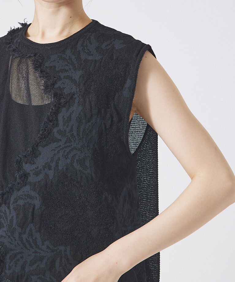 qualite「boussole×qualite カットフリンジニット」|ニット・セーター|