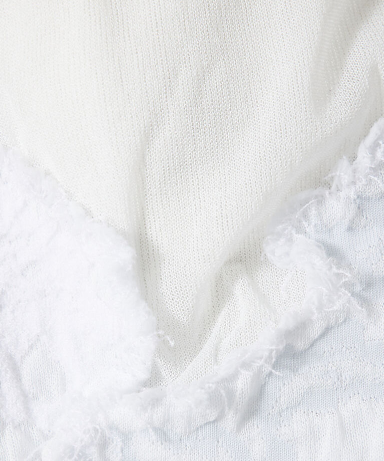 qualite「boussole×qualite カットフリンジニット」|ニット・セーター|