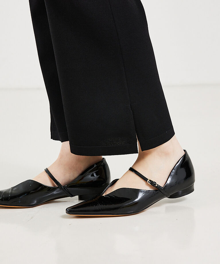 qualite「レーヨンストレッチサイドスリットニットパンツ」|その他|