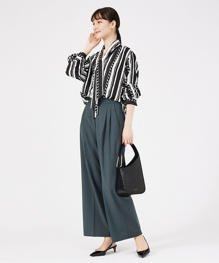 qualite「【セットアップ対応】ウールトロ2タックストレートパンツ」|その他|