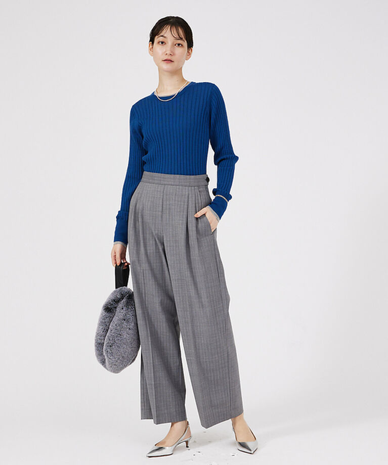 qualite「【セットアップ対応】ウールトロ2タックストレートパンツ」|その他|