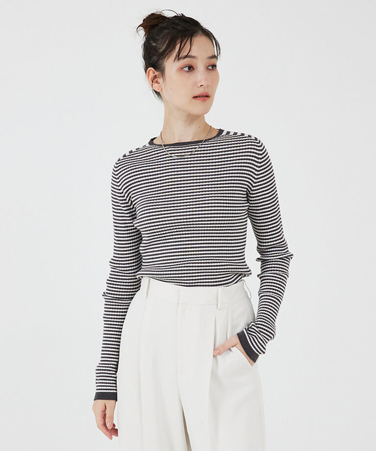 qualite「【日本製/2024AW】シームレスクルーネックニット」|ニット・セーター|その他