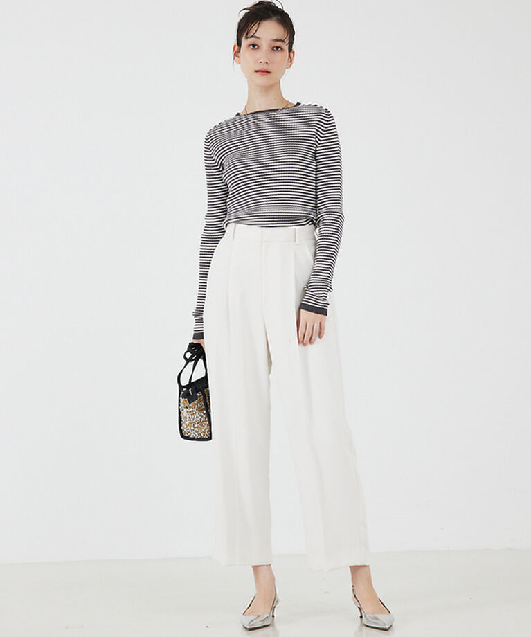 qualite「【日本製/2024AW】シームレスクルーネックニット」|ニット・セーター|