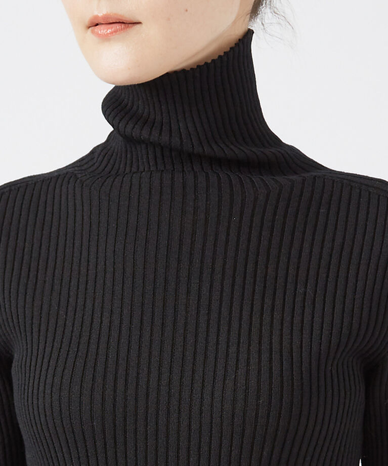 qualite「【日本製/2024AW】シームレスタートルニット」|ニット・セーター|
