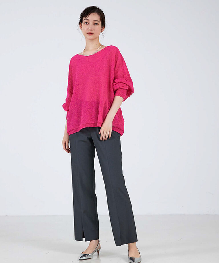 qualite「【EC＆一部店舗限定色】camifineニットプルオーバー」|ニット・セーター|
