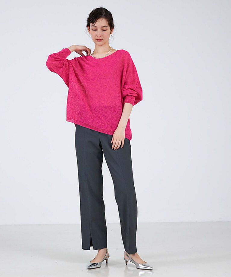 qualite「【EC＆一部店舗限定色】camifineニットプルオーバー」|ニット・セーター|