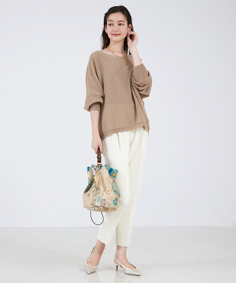 qualite「【EC＆一部店舗限定色】camifineニットプルオーバー」|ニット・セーター|