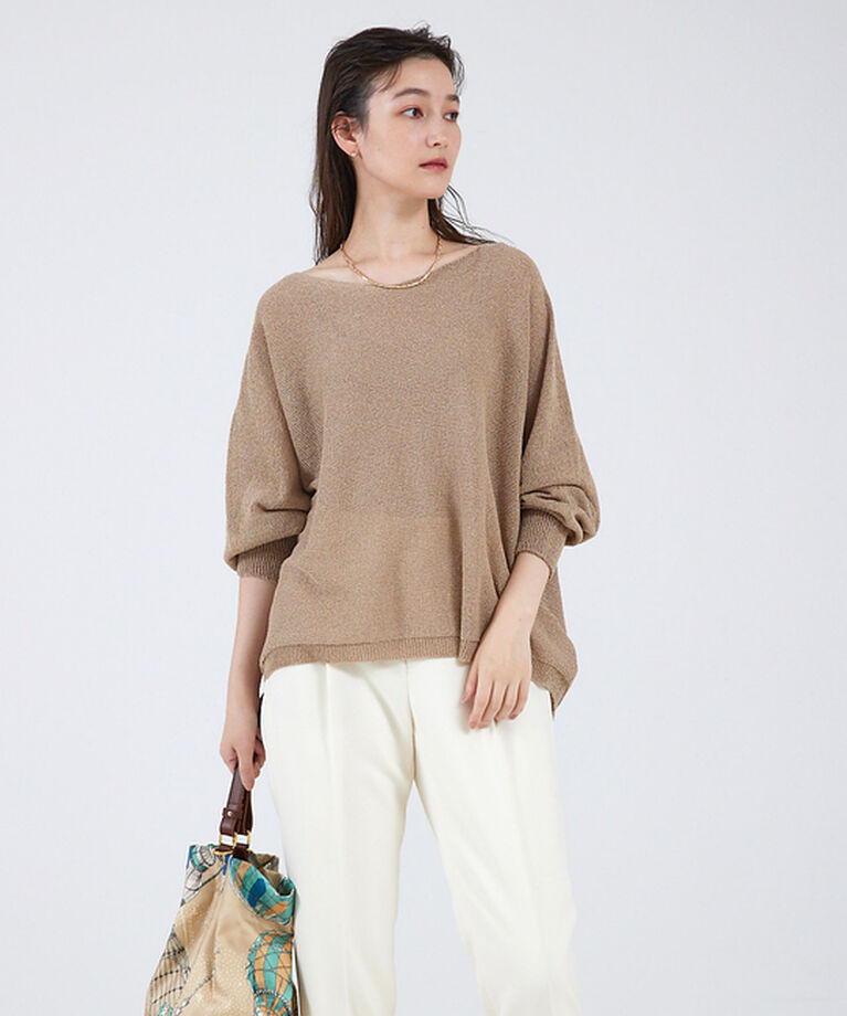 qualite「【EC＆一部店舗限定色】camifineニットプルオーバー」|ニット・セーター|