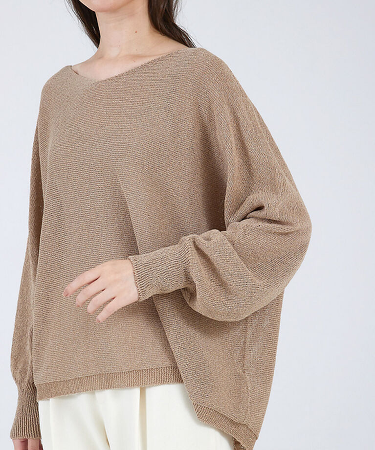 qualite「【EC＆一部店舗限定色】camifineニットプルオーバー」|ニット・セーター|
