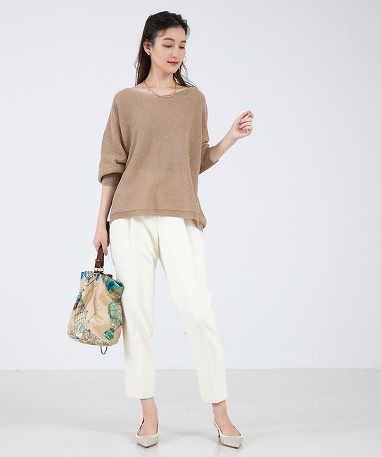 qualite「【EC＆一部店舗限定色】camifineニットプルオーバー」|ニット・セーター|