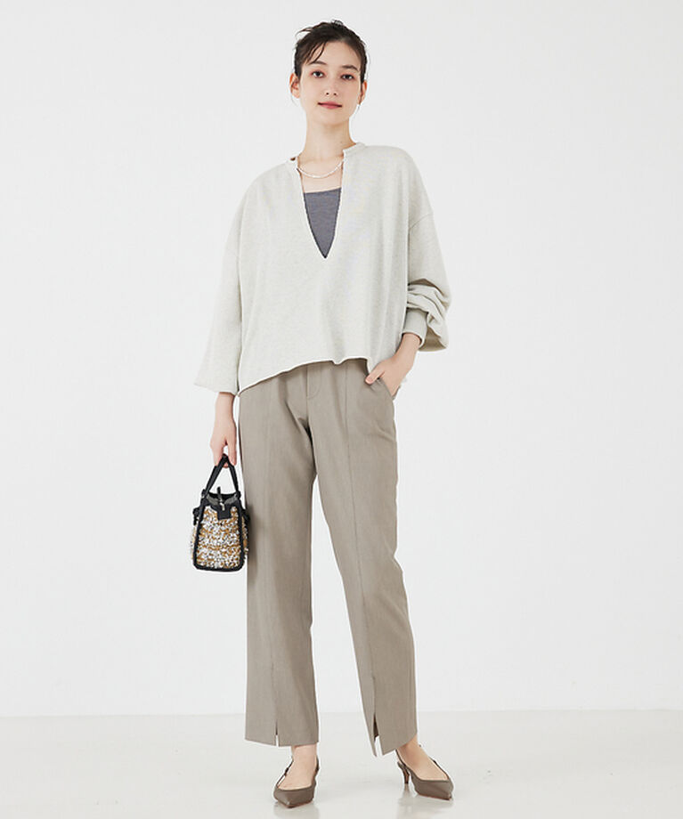 qualite「キーネックスウェット」|スウェット・ジャージ|