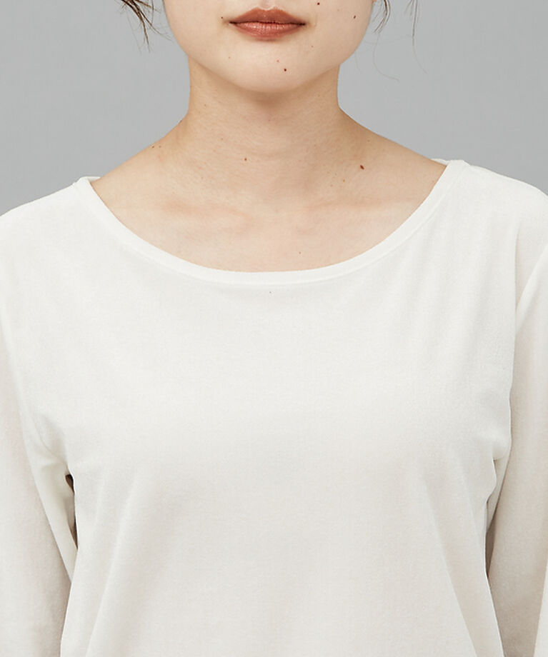 qualite「サイドシャーリングベロアロンT」|Tシャツ・カットソー|